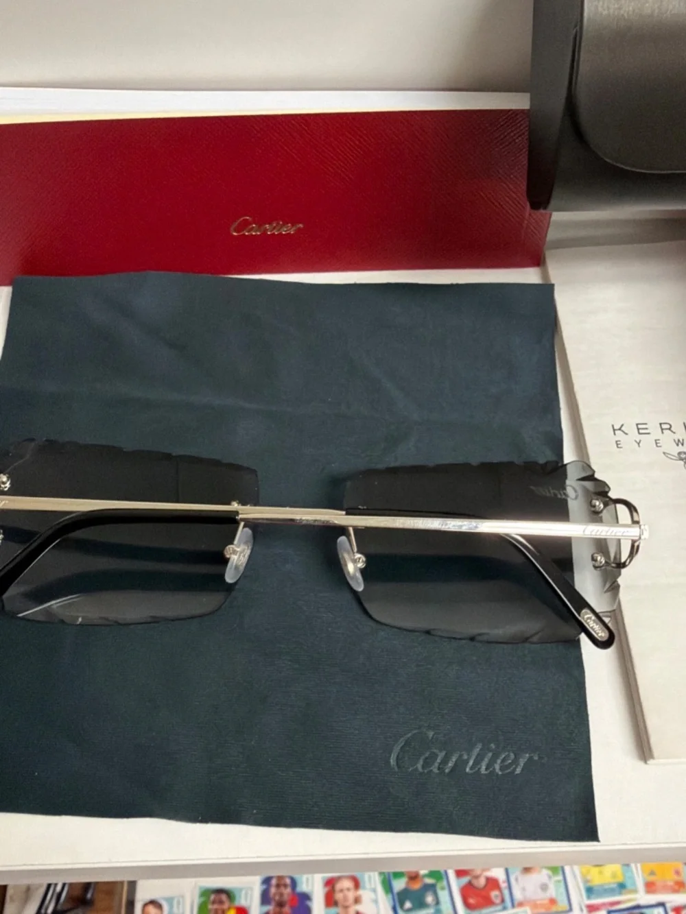 CARTIER CUSTOMS BY EDWARD BEINER CT0092O GUNMETAL GROVE SUNGLASSES